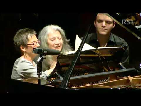 Maria Joao Pires and Martha Argerich : Mozart sonata K.381 in Lugano 2012