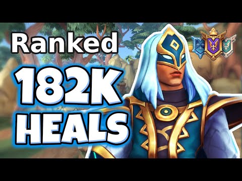 182k Healing Luminary JENOS Gameplay (ZERO Deaths) Paladins Ranked