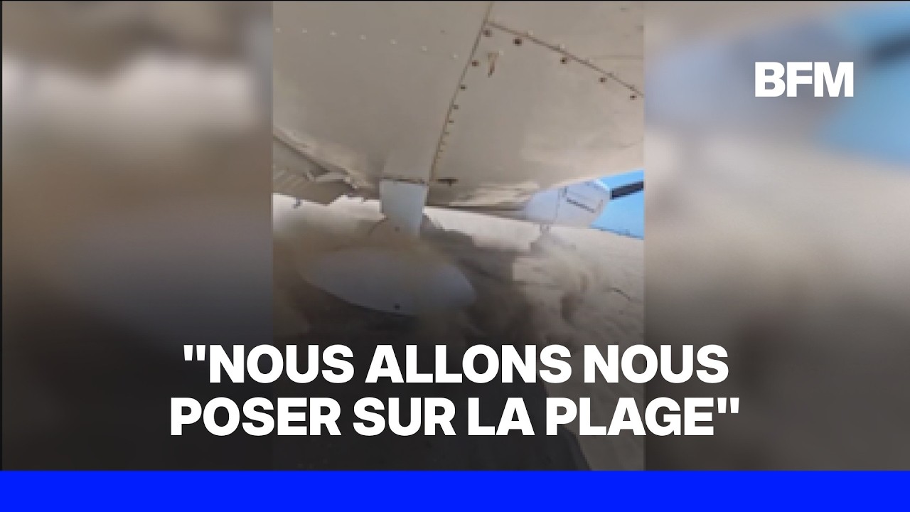 Californie: un avion atterrit en urgence sur la plage après une panne du moteur