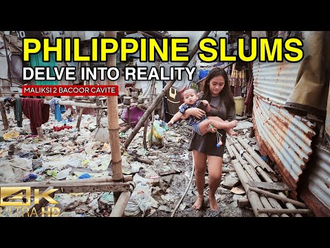 Explore the Slums of the Philippines in Real Life [4K] 🇵🇭