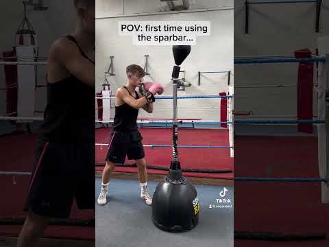 POV: first time using sparbar… #boxing #boxingtraining #sparbar #boxer #viral #shorts