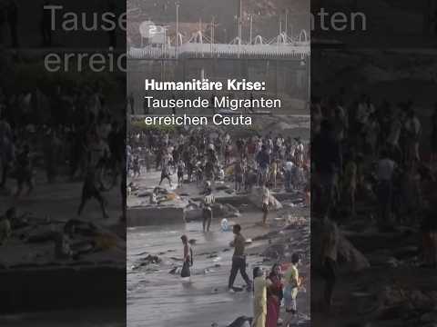 Video Thumbnail: Tausende Menschen erreichen die spanische Exklave Ceuta | #ceuta #migration #spanien