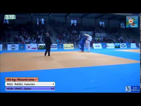 Judo 2014 European Open Men Oberwart: Radu (ROU) - Ohat (HUN) [-90kg]