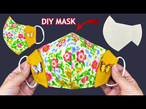 New Style Cute Mask Idea! Diy 3D Face Mask New Pattern Easy Sewing Tutorial | How to 3Layers Mask |