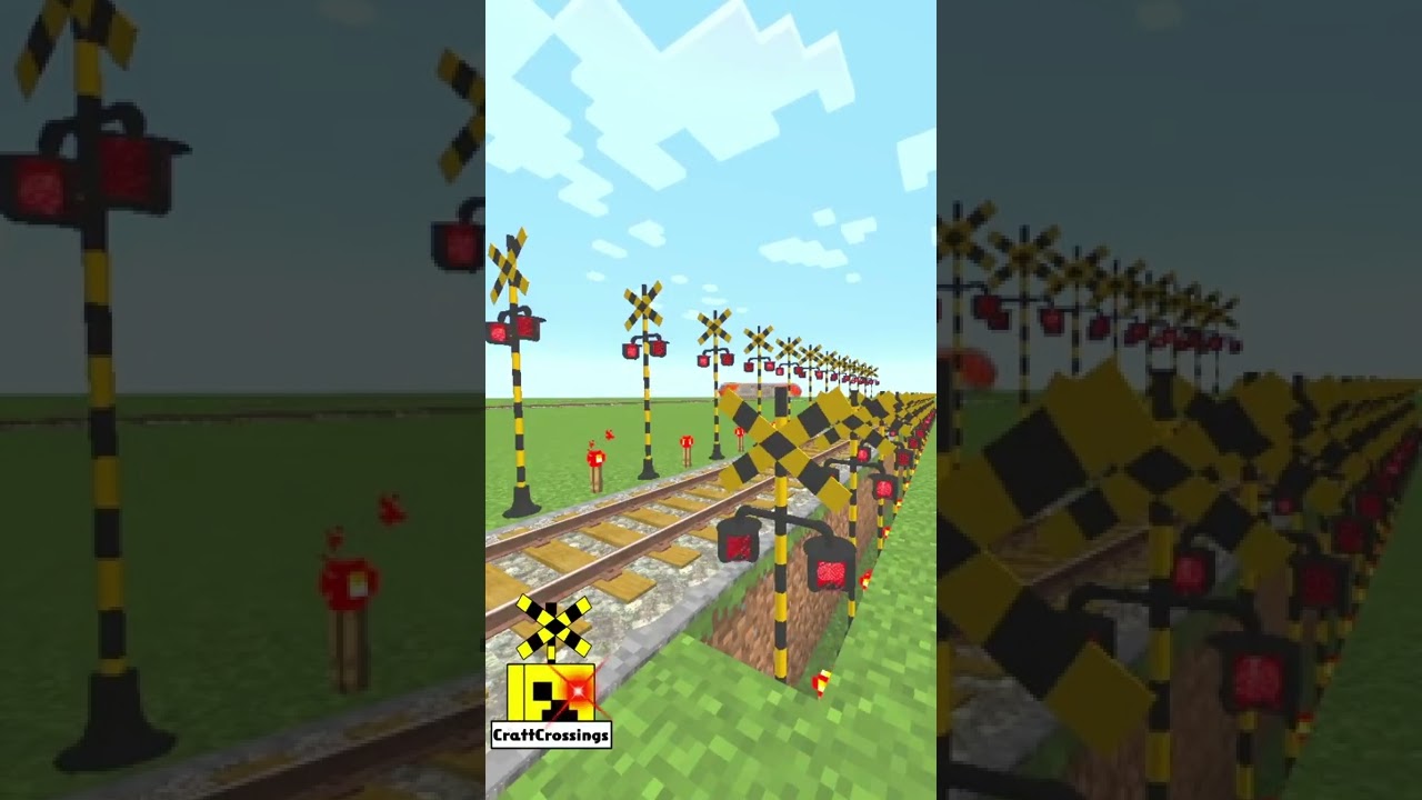 踏切アニメ 電車 ふみきり Railway level Railroad crossing trains 160-03