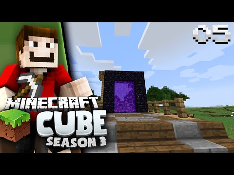 Minecraft: Cube SMP S3 - E5 - Nether Portal GRIND!