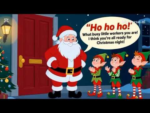 Joyeux Noël à tous les enfants du monde (les lutins dansent dans l'atelier)