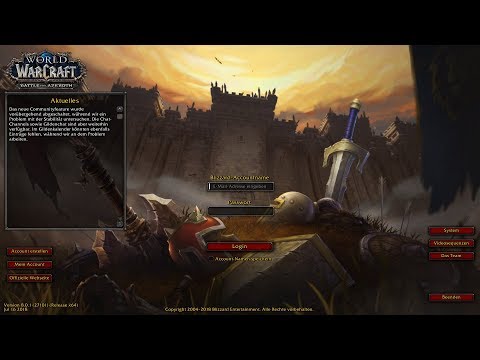 WoW Battle For Azeroth Soundtrack - Login Screen Theme - OST
