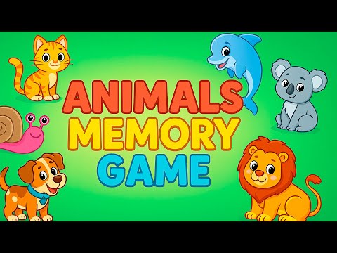 Animals Memory Match Game