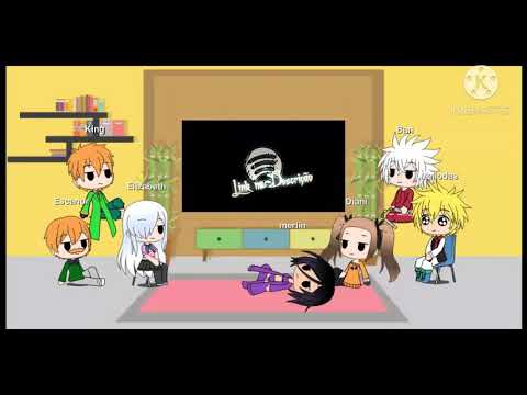 os sete pecados capitais reagindo ao rap do meliodas o mais brabo da Britânia(leia a descrição)