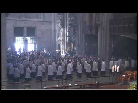 Kölner Dom: Priesterweihe - Te Deum und Auszug