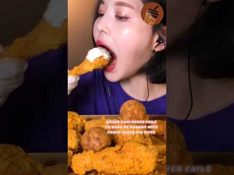 MUKBANG SATISFYING  BIG BITES "Korean Chicken" 🍗🤤🇰🇷