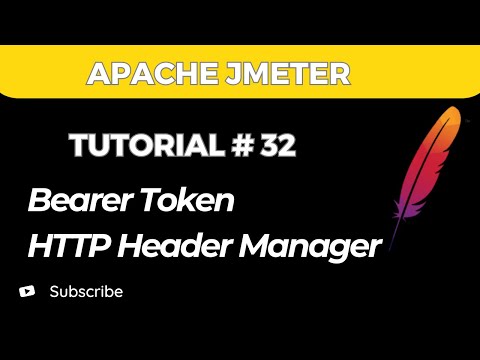 JMeter Tutorial 32 | Bearer Token | HTTP Header Manager | Regular Expression Extractor