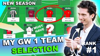 THE BEST FPL GW 1 TEAM SELECTION 2025/2026 | No Salah or Haaland