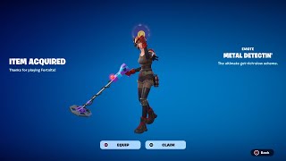 How To Get Metal Detectin Emote NOW FREE in Fortnite! (Free Metal Detectin Emote)