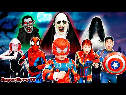 SUPERHERO's Story ||  All Superheroes Escape From Haunted House (Action Real Life)
