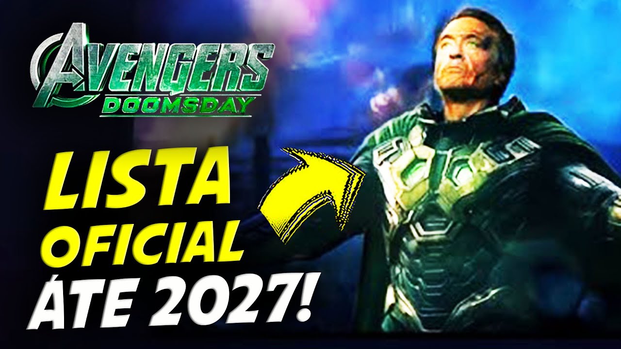 SAIU A LISTA OFICIAL !! TODOS OS 15 FILMES E SÉRIES DA MARVEL STUDIOS ATÉ 2027 | VINGADORES