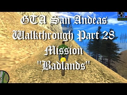 GTA San Andreas Walkthrough Part 28 - Mission "Badlands" [1080p60]