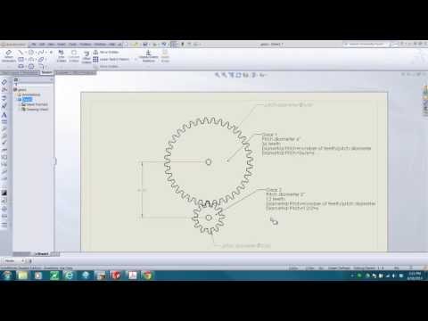 SolidWorks 2012 spur gears with toolbox