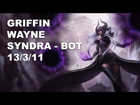 Griffin Wayne Bot Syndra vs Aphelios - KR Challenger Rank Game