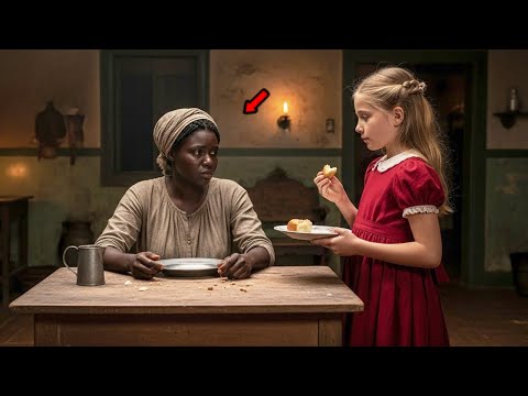 NA VÉSPERA DE NATAL, A JOVEM ESCRAVA PASSAVA FOME… ATÉ A FILHA DO BARÃO PEDIR PARA SENTAR-SE COM ELA