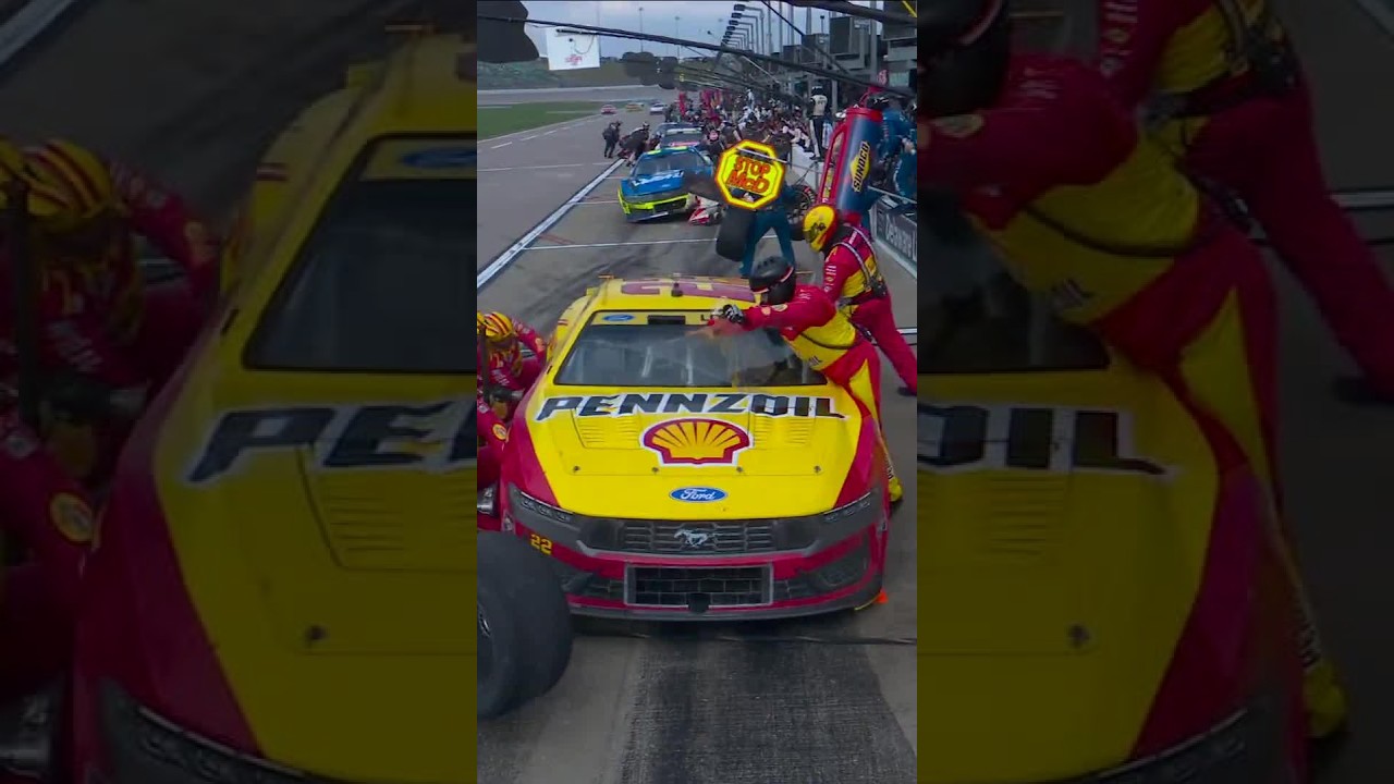 Pit Mistake for Joey Logano in NASCAR Action