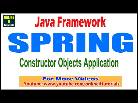 Java Framework Tutorial Constructor Objects Application Onlineit Tutorials