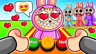 Labubu Plays HOT OR NOT In Roblox With MY CRAZY FAN GIRLS...
