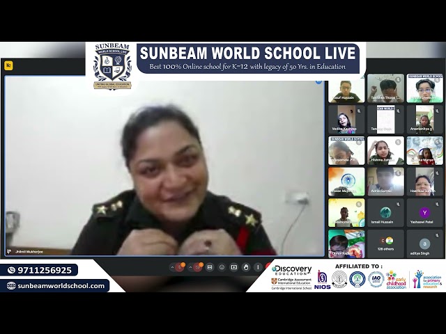 Sunbeam World School as we celebrated Independence Day with the esteemed Lt Col Jhilmil Mukherjee🎖️✨