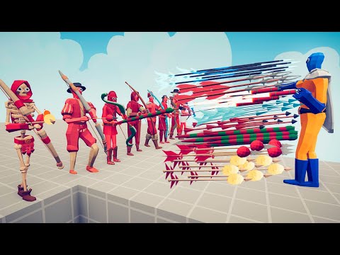 EVERY RAPID ARCHER vs UNITS | TABS Totally Accurate Battle Simulator
