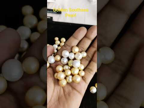 Round golden pearl, size: 5ct-20ct, 5000