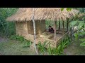 The Most Beautiful Survival Bamboo Villa by Girl Build