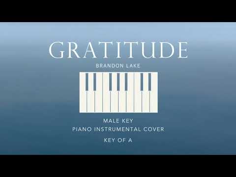 GRATITUDE | Brandon Lake - [Male Key of A] Piano instrumental Cover by Gershon Rebong