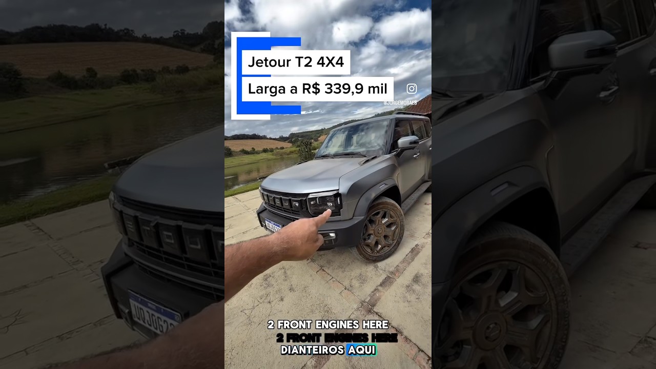 TA VALENDO NO 4X4? Novo T2 da Jetour R$ 339,9 mil com 597 cv de potência e quatro motores.