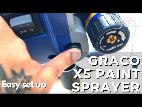 First Time Using Graco Airless Paint Sprayer  Detailed Set Up For Beginners quick start