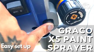 First Time Using Graco Airless Paint Sprayer  Detailed Set Up For Beginners quick start