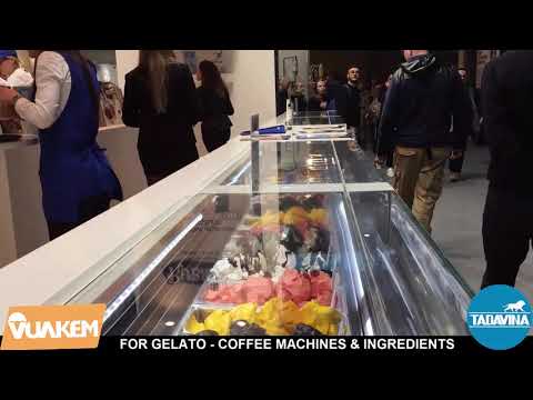 Everything for Gelato shops are Rubicone Ingredients and Gelatec gelato showcase | TADAVINA