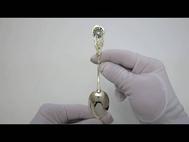 Серебряная ложка с львёнком 39лт Видеообзор