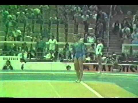 8th T FRG Yvonne Haug FX   1983 World Gymnastics Championships 9 750