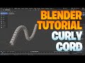 Blender beginner series No. 40 - Curly cord with screw modifier