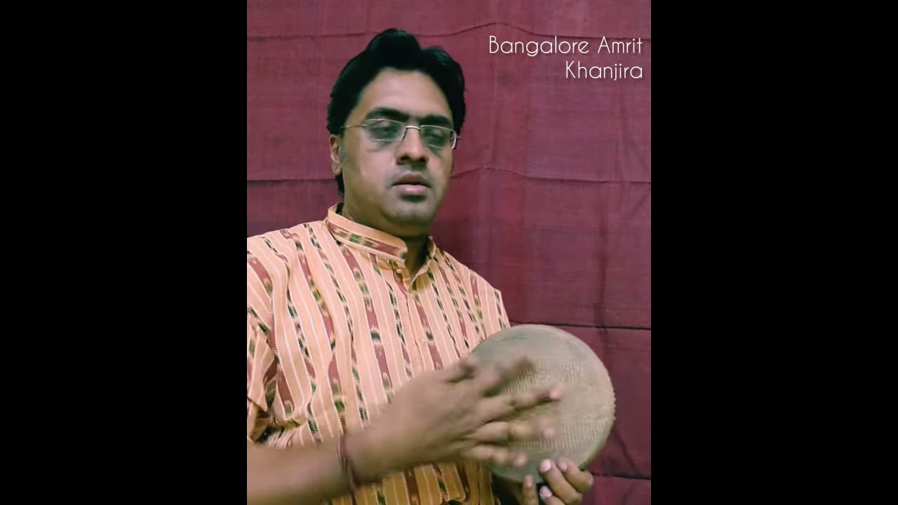 KANJIRA GROOVE IN 5/4 (KHANDA) BY BANGALORE AMRIT #kanjira #khanjira