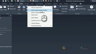 Adjusting the Quick Access Toolbar in Autodesk Inventor