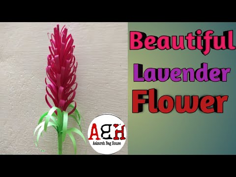 || Diy Craft Paper Flower Making Idea || How To Make Beautiful Lavender Paper Flower ||