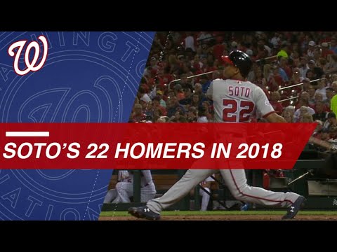 Check out Juan Soto's 22 home runs in 2018