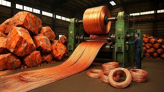 How 99.99% Pure Copper Is Made | Transformation Into Wire Inside a Massive Smelting & Refining Plant