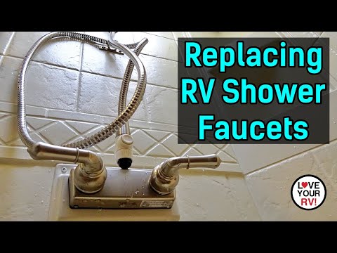 Replacing Squeaky RV Shower Faucets in Our Keystone Cougar Trailer - Dura Faucet DF-SA100