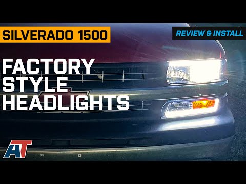 1999-2002 Silverado LED Bar Factory Style Headlights with Bumper Lights Review & Install
