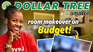 *NEW* EASY DIY Dollar Tree & Amazon room makeover on a budget!
