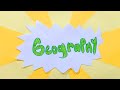 LESSON 21 GEOGRAPHY 60 Second Schoolhouse