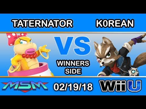MSM 134 - R5 Kh | Taternator (Wendy) Vs. Brult GSM | K0rean (Fox) Winners Side - Smash 4